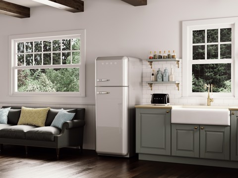 Smeg Tostapane 50's Style – Nero LUCIDO 2x2 – TSF01BLEU