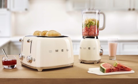 Smeg Tostapane 50's Style – Panna LUCIDO 4x4 – TSF03CREU