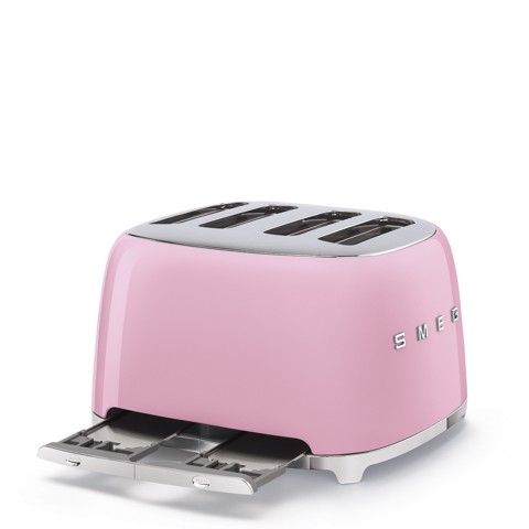 Smeg Tostapane 50's Style – Rosa LUCIDO 4x4 – TSF03PKEU