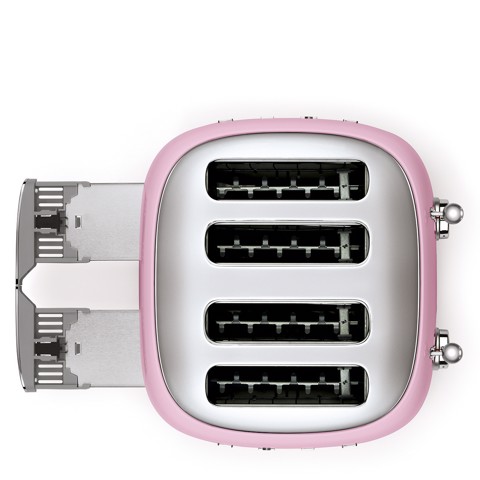 Smeg Tostapane 50's Style – Rosa LUCIDO 4x4 – TSF03PKEU