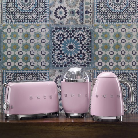 Smeg Tostapane 50's Style – Rosa LUCIDO 4x4 – TSF03PKEU