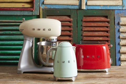 Smeg Tostapane 50's Style – Rosso LUCIDO 2x2 – TSF01RDEU