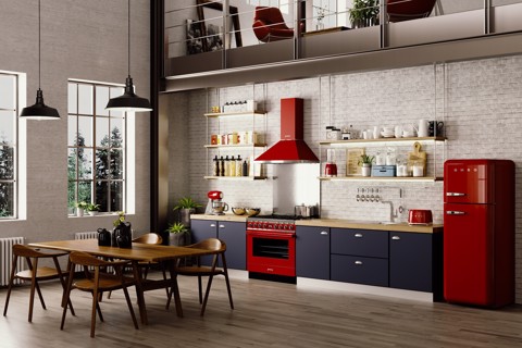 Smeg Tostapane 50's Style – Rosso LUCIDO 2x2 – TSF01RDEU