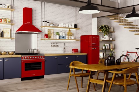 Smeg Tostapane 50's Style – Rosso LUCIDO 2x2 – TSF01RDEU