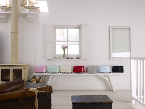 Smeg Tostapane 50's Style – Rosso LUCIDO 2x2 – TSF01RDEU