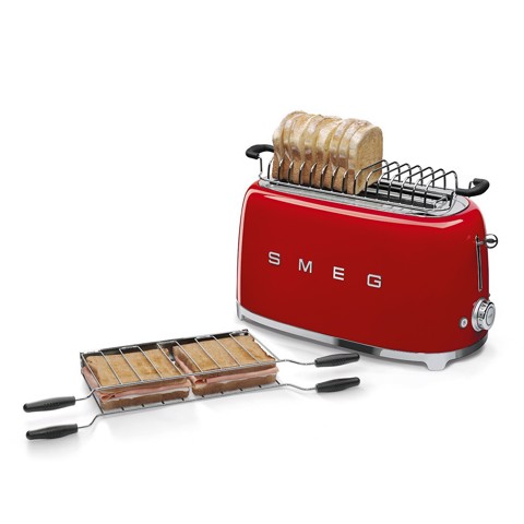 Smeg Tostapane 50's Style – Rosso LUCIDO 2x4 – TSF02RDEU