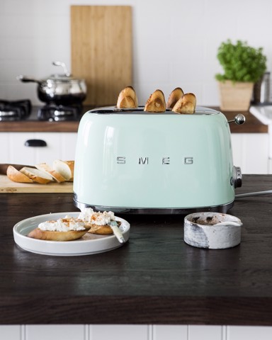 Smeg Tostapane 50's Style – Verde Pastello LUCIDO 2x2 – TSF01PGEU