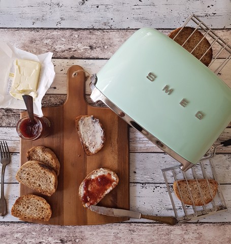 Smeg Tostapane 50's Style – Verde Pastello LUCIDO 2x2 – TSF01PGEU