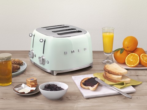 Smeg Tostapane 50's Style – Verde Pastello LUCIDO 4x4 – TSF03PGEU