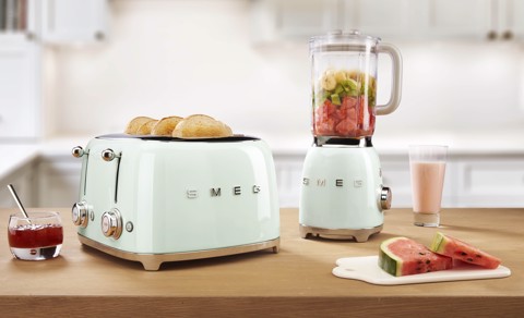 Smeg Tostapane 50's Style – Verde Pastello LUCIDO 4x4 – TSF03PGEU