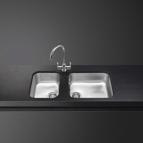 Smeg UM30 lavello Lavello sottopiano Rettangolare Acciaio inox Made in Italy