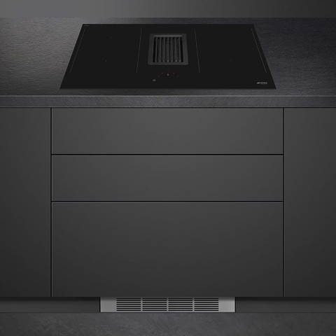 Smeg Universal HOBD472D piano cottura Nero Da incasso 83 cm Piano cottura a induzione 4 Fornello(i)