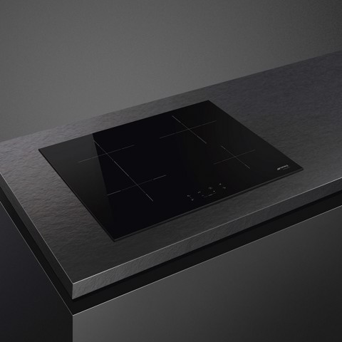 Smeg Universal SI1B2642D piano cottura Nero Da incasso 60 cm Piano cottura a induzione 4 Fornello(i) Made in Italy