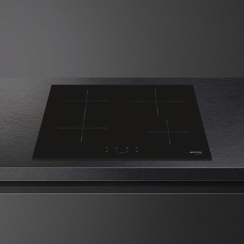 Smeg Universal SI1B2642D piano cottura Nero Da incasso 60 cm Piano cottura a induzione 4 Fornello(i) Made in Italy