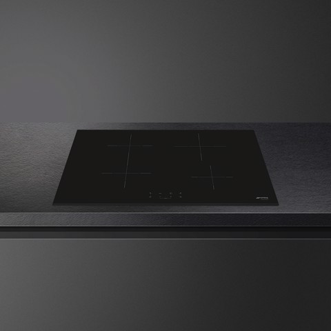 Smeg Universal SI1B2742D piano cottura Nero Da incasso 75 cm Piano cottura a induzione 4 Fornello(i) Made in Italy