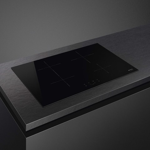 Smeg Universal SI1B2742D piano cottura Nero Da incasso 75 cm Piano cottura a induzione 4 Fornello(i)
