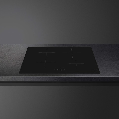 Smeg Universal SI1B2742D piano cottura Nero Da incasso 75 cm Piano cottura a induzione 4 Fornello(i)