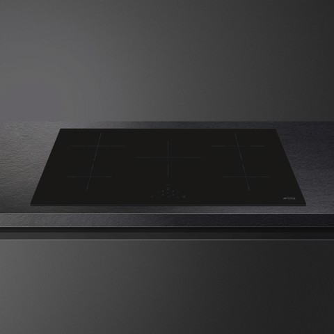 Smeg Universal SI2951D piano cottura Nero 90 cm Piano cottura a induzione 5 Fornello(i) Made in Italy