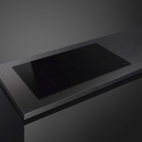 Smeg Universal SI2951D piano cottura Nero 90 cm Piano cottura a induzione 5 Fornello(i) Made in Italy