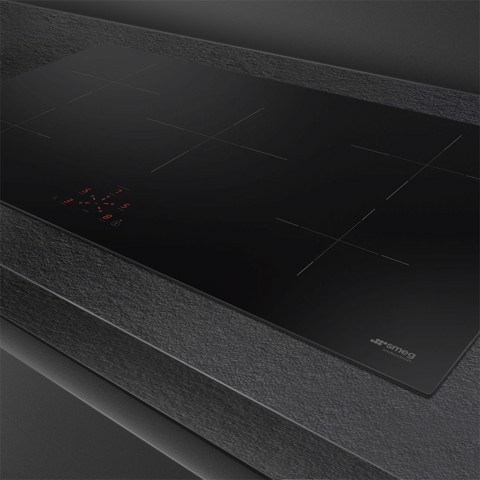 Smeg Universal SI2951D piano cottura Nero 90 cm Piano cottura a induzione 5 Fornello(i) Made in Italy