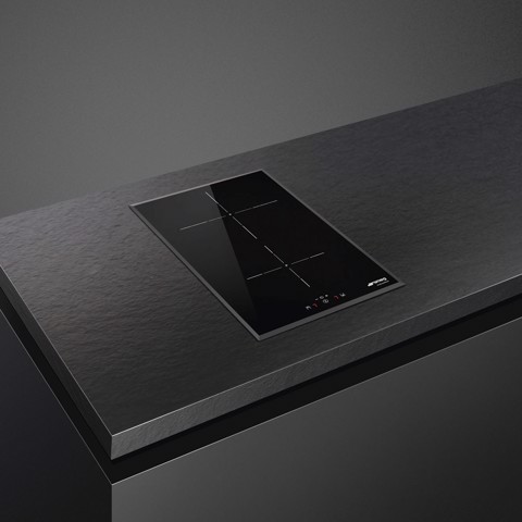 Smeg Universal Universale Piano di cottura SI5322B Nero Made in Italy