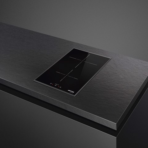 Smeg Universal Universale Piano di cottura SI5322B Nero Made in Italy