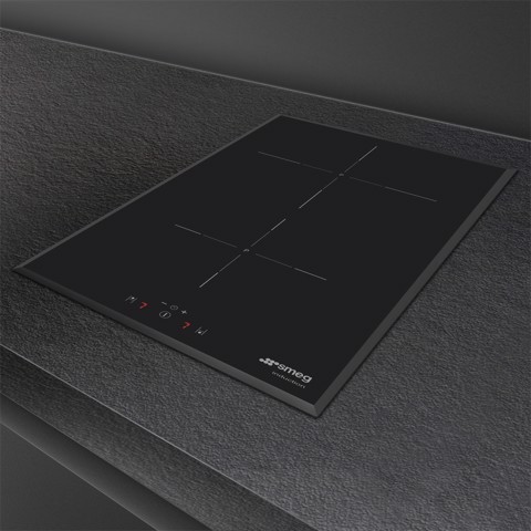 Smeg Universal Universale Piano di cottura SI5322B Nero Made in Italy