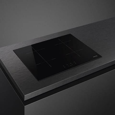 Smeg Universal Universale Piano di cottura SIB2641D Nero Made in Italy