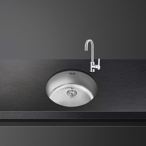 Smeg VFU43SFR lavello Lavello ad incasso Cerchio Acciaio inossidabile