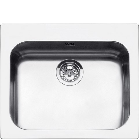 Smeg VS50P3 lavello Lavello montato su piano Rettangolare Acciaio inossidabile Made in Italy