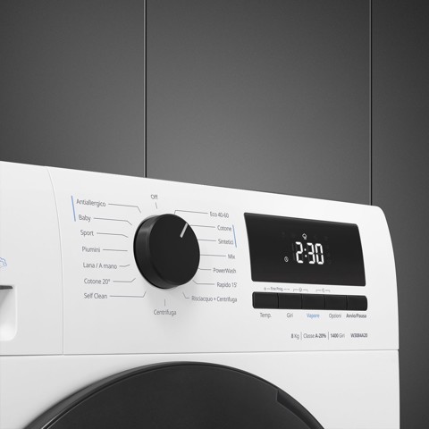 Smeg W3084A20 lavatrice Caricamento frontale 8 kg 1400 Giri/min Bianco