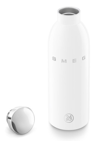 Smeg WBF01WH borraccia Uso quotidiano 500 ml Acciaio inox, Silicone Bianco