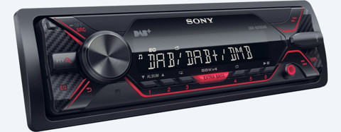 Sony DSX-A310DAB Autoradio Dab/Dab Plus con usb Nero, Rosso 220 W