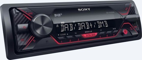 Sony DSX-A310KIT  Autoradio Dab/Dab Plus con usb Nero, Rosso 220 W