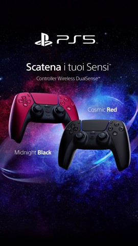 Sony DualSense Nero, Rosso Bluetooth/USB Gamepad Analogico/Digitale Android, MAC, PC, PlayStation 5, iOS