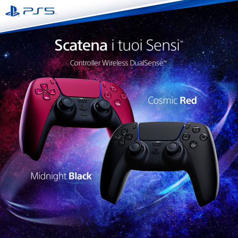 Sony DualSense Nero, Rosso Bluetooth/USB Gamepad Analogico/Digitale PlayStation 5