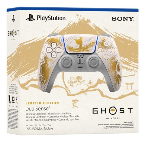 Sony DualSense Wireless Controller - Ghost of Yōtei Gold Limited Edition Oro, Bianco Bluetooth/USB Gamepad Analogico/Digitale Android, MAC, PC, PlayStation 5, iOS