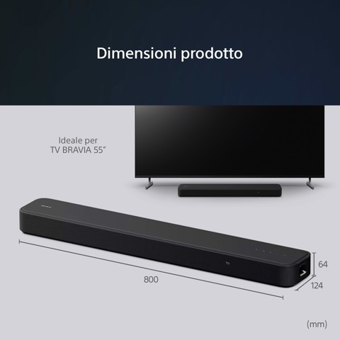 Sony HT-S2000 Soundbar Dolby Atmos a 3.1 canali