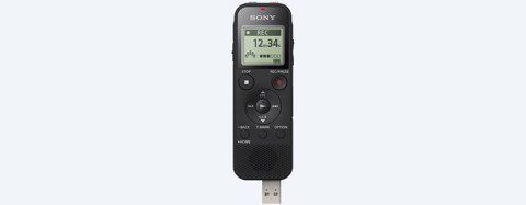 Sony ICD-PX470 dittafono Memoria interna e scheda di memoria Nero