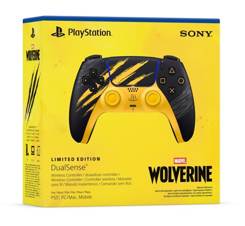 Sony Interactive Entertainment Controller wireless DualSense - Marvel's Wolverine Battle Yellow Limited Edition
