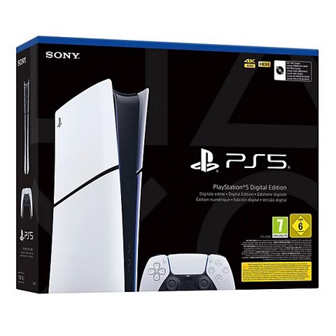 Sony Interactive Entertainment PlayStation 5 Digital Edition 825 GB Wi-Fi Nero, Bianco