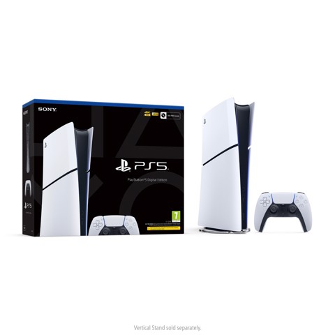 Sony Interactive Entertainment PlayStation 5 Slim Digital 1 TB Wi-Fi Nero, Bianco