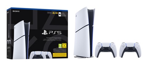 Sony Interactive Entertainment Playstation 5 Slim Digital 825 GB Wi-Fi Nero, Bianco