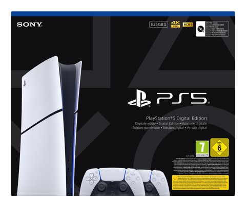 Sony Interactive Entertainment Playstation 5 Slim Digital 825 GB Wi-Fi Nero, Bianco