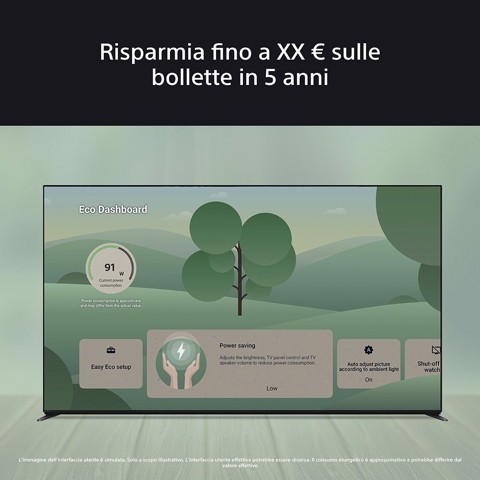 Sony K-65XR8M2 165,1 cm (65") 4K Ultra HD OLED Smart TV Wi-Fi Nero