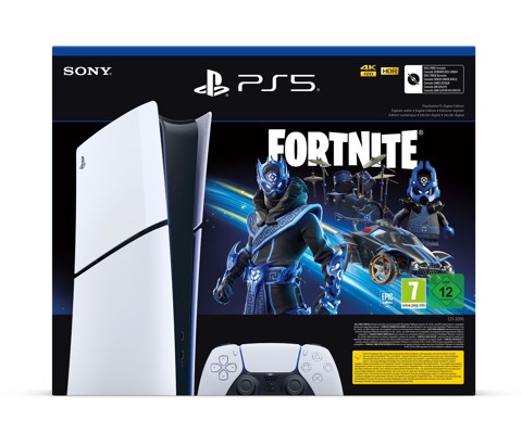 Sony Playstation 5 Digital Edition Fortnite 1 TB Wi-Fi Nero, Bianco