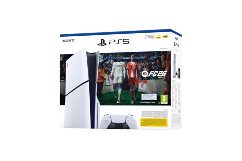 Sony PS5 Digital - EA Sports FC 26 Bundle 825 GB Wi-Fi Nero, Bianco