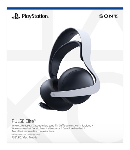 Sony PULSE Elite Auricolare Con cavo e senza cavo A Padiglione Gaming Bluetooth Base di ricarica Nero, Bianco