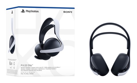Sony PULSE Elite Auricolare Con cavo e senza cavo A Padiglione Gaming Bluetooth Base di ricarica Nero, Bianco