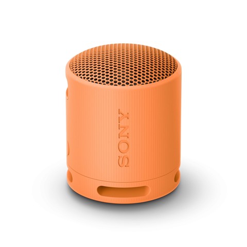 Sony SRS-XB100 - Speaker Wireless Bluetooth, portatile, leggero, compatto, da esterno, da viaggio, resistente IP67 impermeabile e antipolvere, batteria da 16 ore, cinturino versatile, chiamate in vivavoce – Arancio